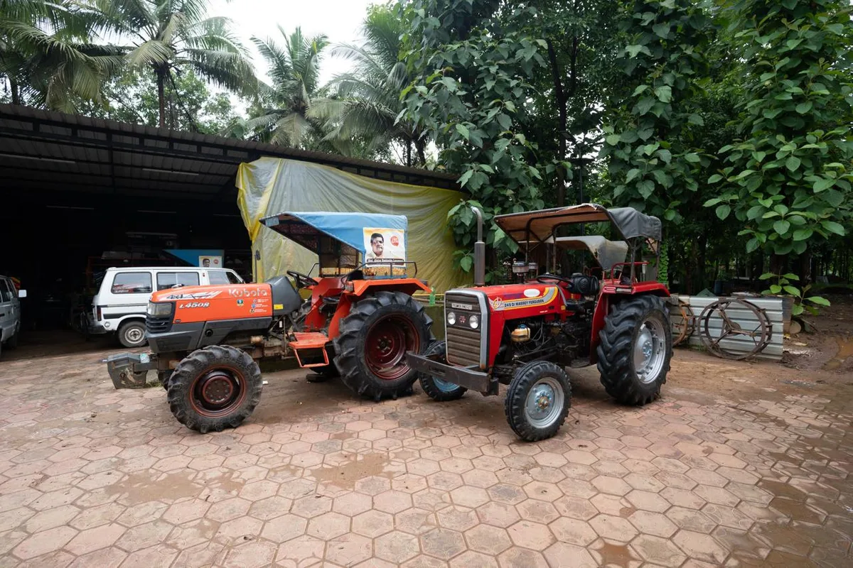 Tractors provided free of cost to local farming families by Reginaldo Trust