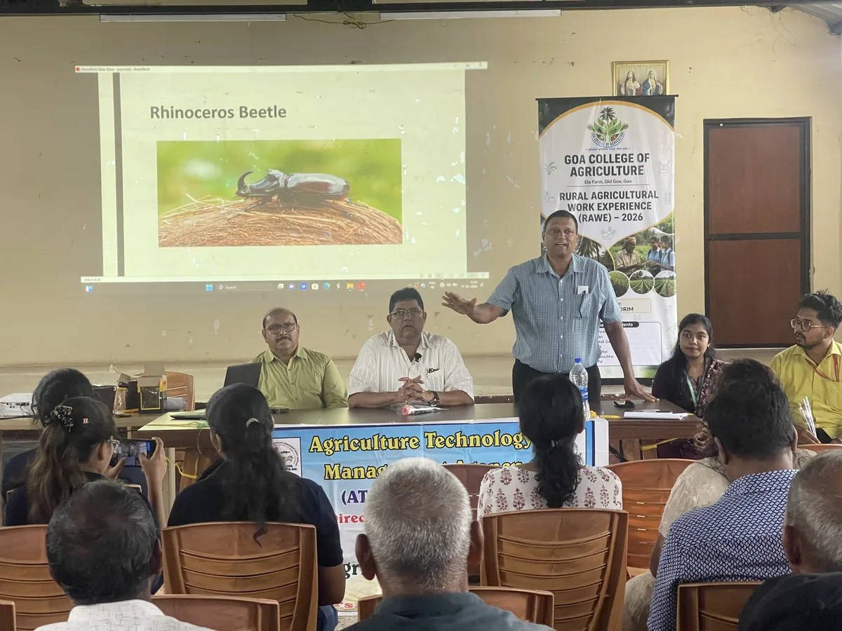 Goa College of Agriculture training session for rural students