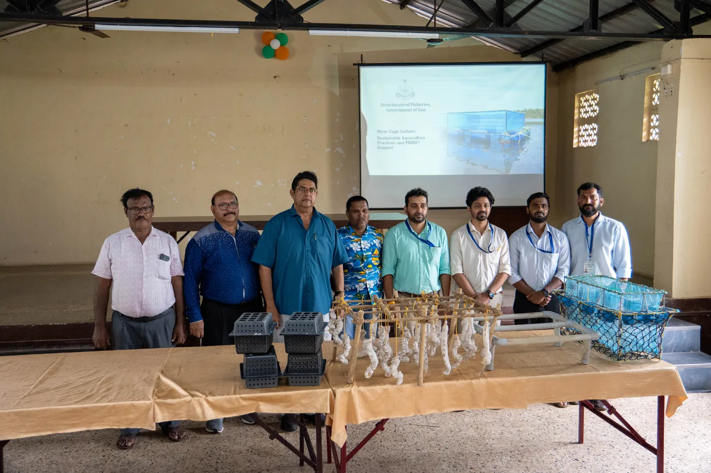 Participants sharing experiences at fisheries camp