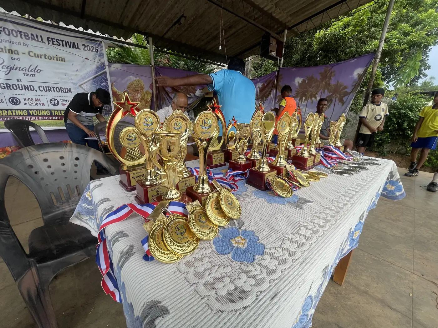 Community members gathered for Grassroots Day in Curtorim