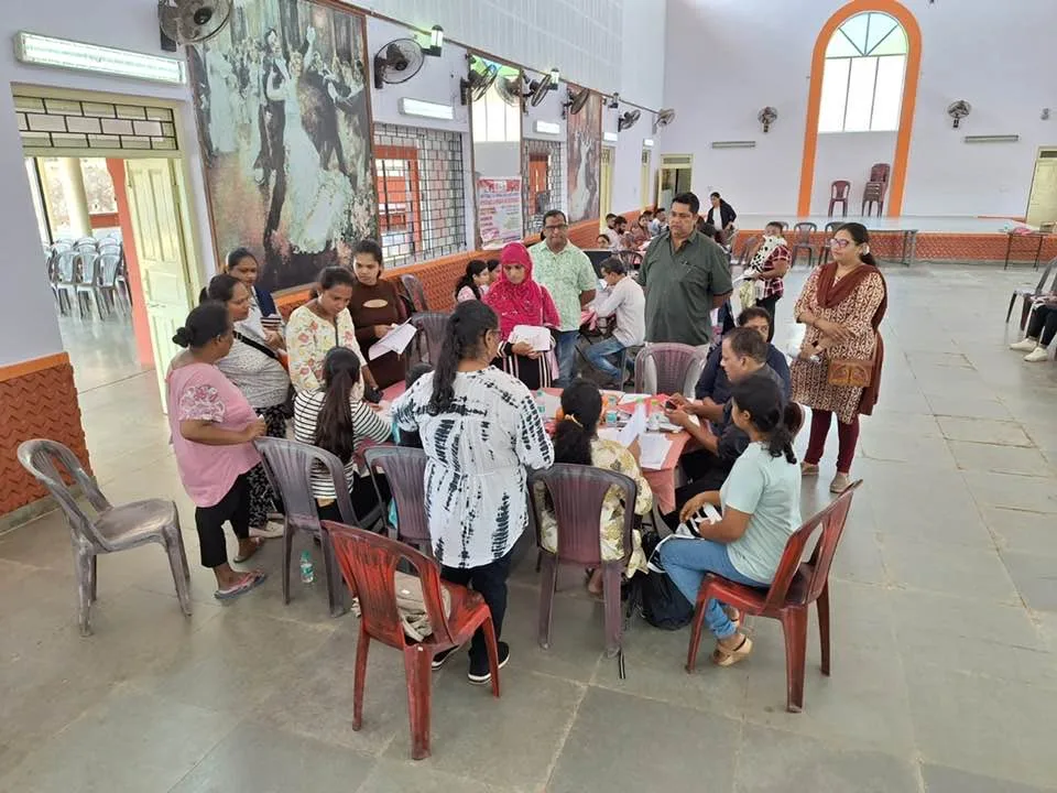 Free health checkup camp and consultation for local families