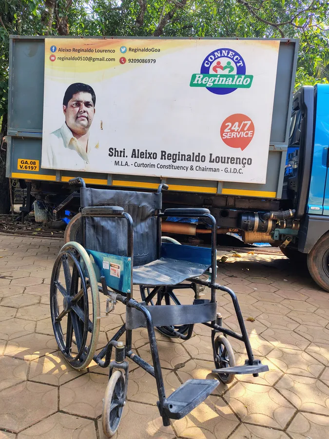 Wheelchair provided free of cost for elderly and mobility-impaired patients